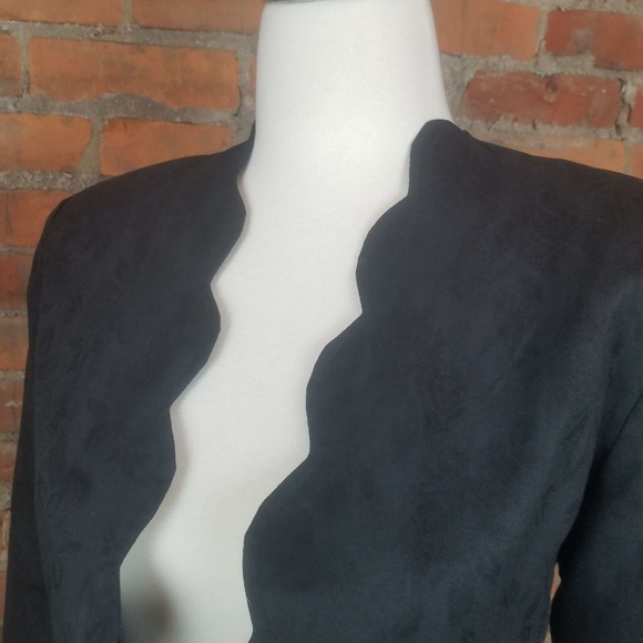 Vintage Laura Ashley Bolero Jacket Women's Black - Picture 3 of 7